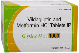 Glyday Met 1000 Tablet 10
