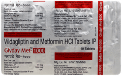 Glyday Met 1000 Tablet 10 Glyday Met 1000 Tablet 10