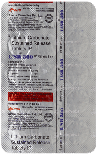 Lisr 300 Mg Tablet 15