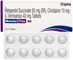 Metolar Trio 50 Tablet 10
