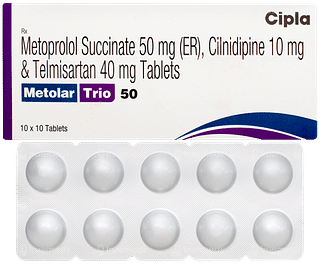 Metolar Trio 50 Tablet 10