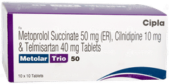Metolar Trio 50 Tablet 10 Metolar Trio 50 Tablet 10