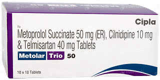 Metolar Trio 50 Tablet 10