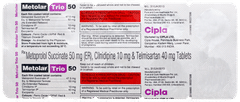 Metolar Trio 50 Tablet 10 Metolar Trio 50 Tablet 10
