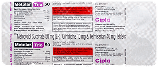 Metolar Trio 50 Tablet 10