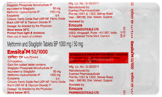 Emsita M 50/1000 Tablet 10