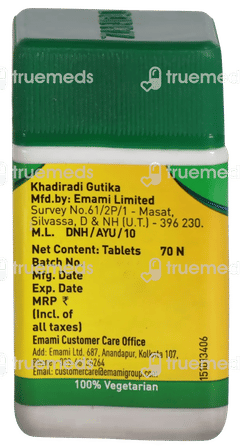 Zandu Khadiradi Gutika Tablet 70