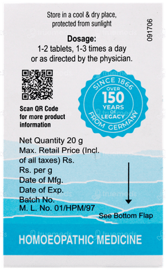 Dr Willmar Schwabe Alpha Nc Tablet 20gm