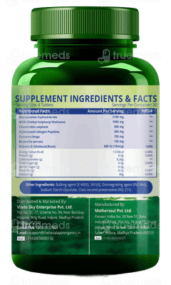 Himalayan Organics Glucosamine Chondroitin & Msm Vegetarian Tablet 120