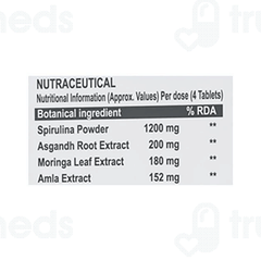 Patanjali Nutrela Natural Spirulina No Added Sugar Tablet 60