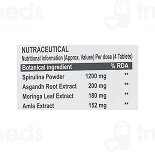 Patanjali Nutrela Natural Spirulina No Added Sugar Tablet 60