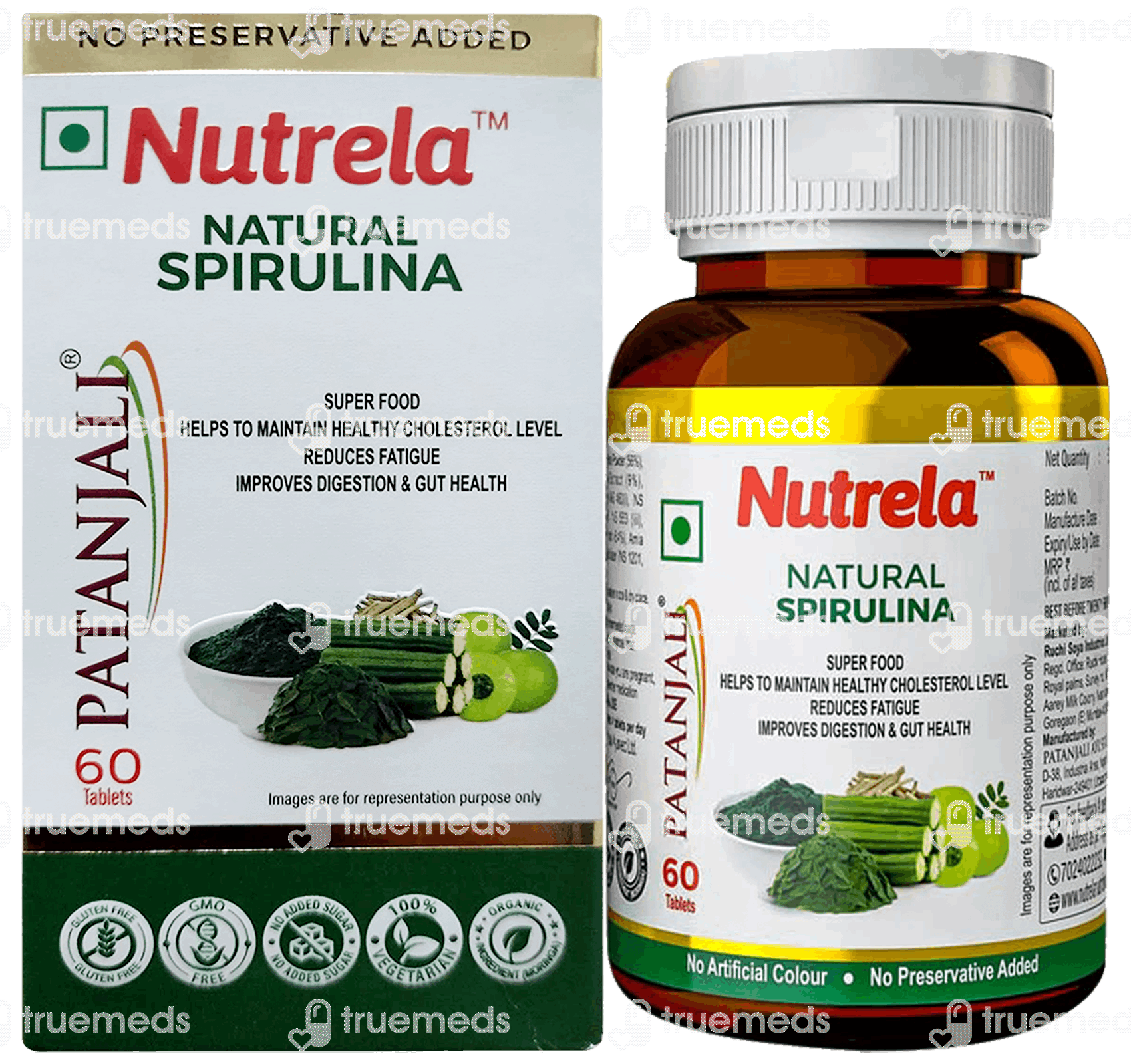 Patanjali Nutrela Natural Spirulina Tablet 60 Uses, Side Effects