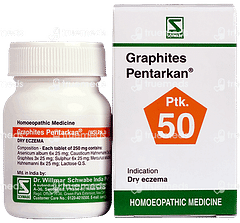 Dr Willmar Schwabe India Graphites Pentarkan Ptk 50 Tablet 20 GM