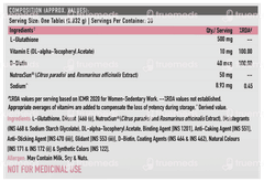 Truebasics Glutathione 500 MG Tablet 30