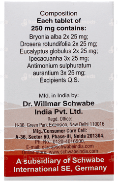 Dr Willmar Schwabe Alpha Cc Tablet 20Gm