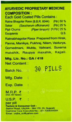 Unjha Navratna Rasa 30 Tablet