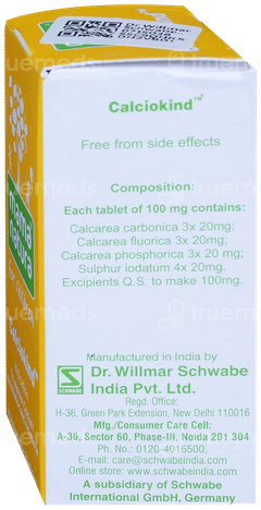 Dr Willmar Schwabe Mama Natura Calciokind Tablet 10Gm