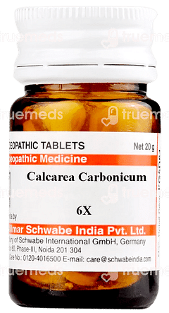 Dr Willmar Schwabe India Calcarea Carbonicum 6x Trituration Tablet 20 GM