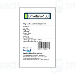 Brivetam 100 Tablet 14 Brivetam 100 Tablet 14