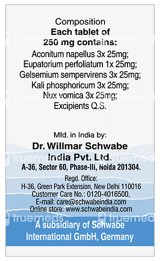 Dr Willmar Schwabe India Alpha Rc Respiratory Catarrh Tablet 20 GM