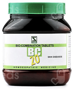 Dr Willmar Schwabe India Bc 20 (bio Combination 20) Skin Diseases Tablet 550 GM