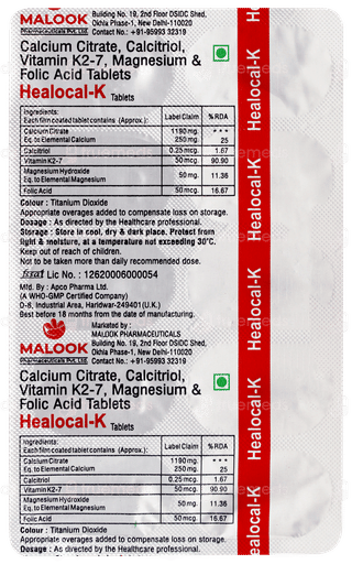 Healocal K Tablet 10