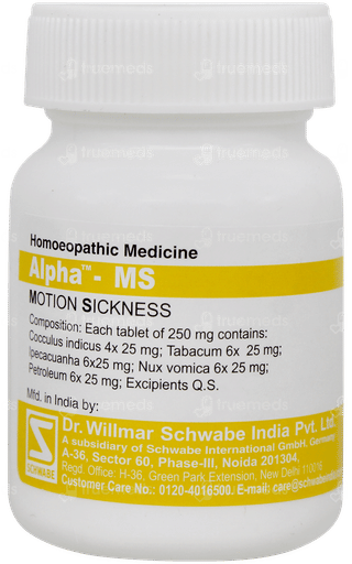 Dr Willmar Schwabe Alpha Ms Tablet 20gm