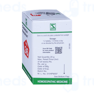 Dr Willmar Schwabe India Crataegus Pentarkan Ptk 36 Tablet 20 GM