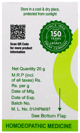 Dr Willmar Schwabe India Azadirachta Indica 1x Mt Tablet 20 GM