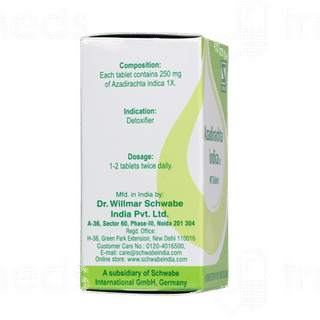 Dr Willmar Schwabe India Azadirachta Indica 1x Mt Tablet 20 GM