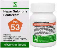 Dr Willmar Schwabe Hepar Sulphuris Pentarkan Ptk 53 Tablet 20gm