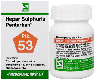 Dr Willmar Schwabe Hepar Sulphuris Pentarkan Ptk 53 Tablet 20gm