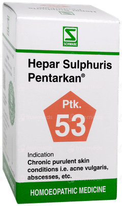 Dr Willmar Schwabe Hepar Sulphuris Pentarkan Ptk 53 Tablet 20gm