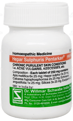 Dr Willmar Schwabe Hepar Sulphuris Pentarkan Ptk 53 Tablet 20gm