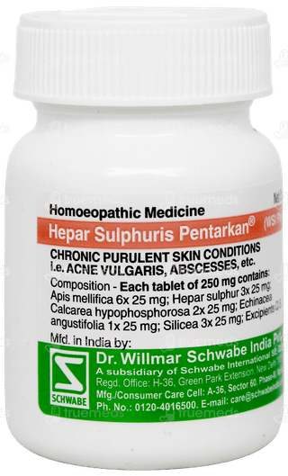 Dr Willmar Schwabe Hepar Sulphuris Pentarkan Ptk 53 Tablet 20gm