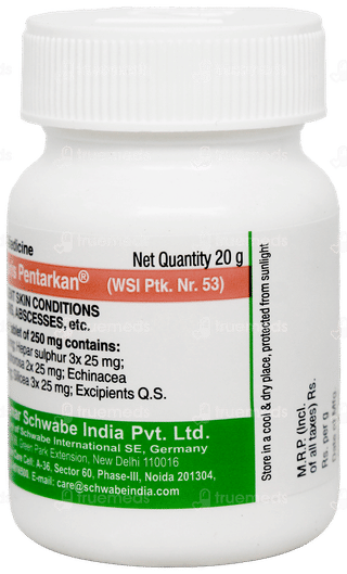 Dr Willmar Schwabe Hepar Sulphuris Pentarkan Ptk 53 Tablet 20gm