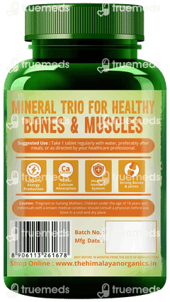 Himalayan Organics Calcium Magnesium Zinc Tablet 120