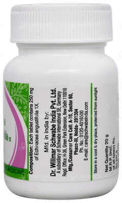 Dr Willmar Schwabe Echinacea Angustifolia 1X Mt Tablet 20Gm