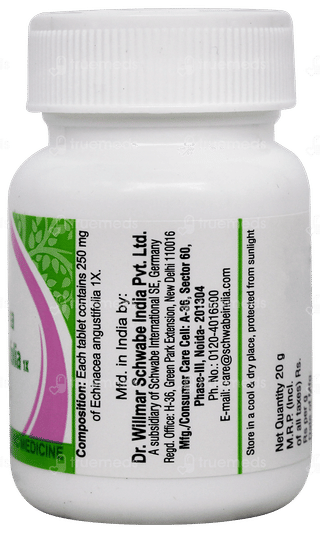 Dr Willmar Schwabe Echinacea Angustifolia 1X Mt Tablet 20Gm