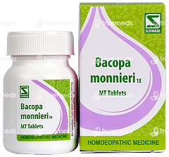 Dr Willmar Schwabe Bacopa Monnieri 1x Mt Tablet 20gm Dr Willmar Schwabe Bacopa Monnieri 1x Mt Tablet 20gm