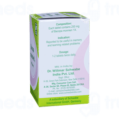 Dr Willmar Schwabe Bacopa Monnieri 1x Mt Tablet 20gm