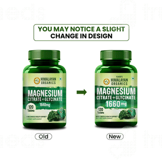 Himalayan Organics Magnesium Citrate And Glycinate Tablet 120