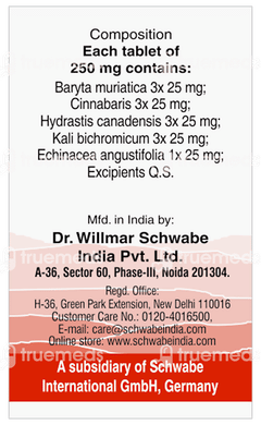 Dr Willmar Schwabe Alpha Sh Tablet 20gm