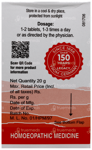 Dr Willmar Schwabe Alpha Sh Tablet 20gm