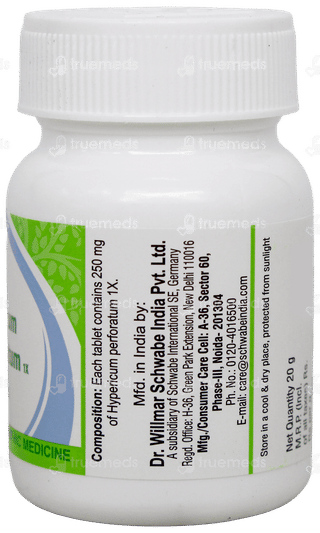 Dr Willmar Schwabe Hypericum Perforatum 1X Mt Tablet 20Gm