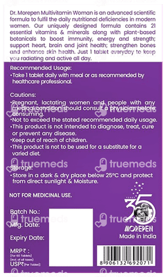 Dr Morepen Multi Vitamin Women Tablet 60