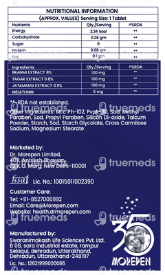 Dr Morepen Sleep Melatonin 3 MG Tablet 60