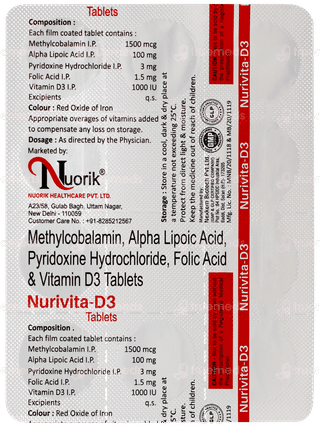 Nurivita D3 Tablet 10