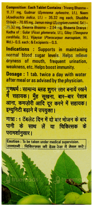 Baidyanath Madhumehari Yog With Gold Tablet 30
