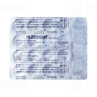 Patanjali Divya Platogrit Tablet 60